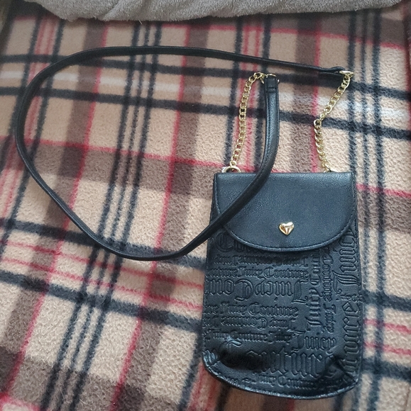 Juicy Couture Bags Juicy Couture Goth Stat Black Cellie Mini